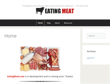Tablet Screenshot of eatingmeat.com